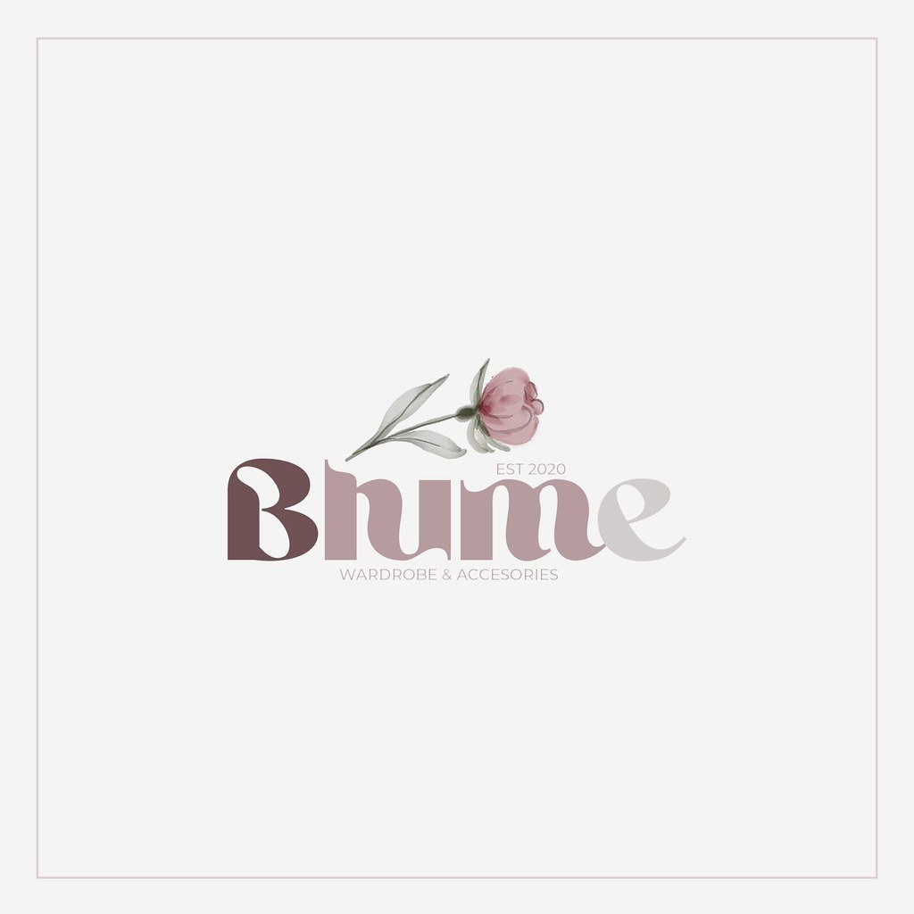 Watercolor Floral Boutique Logo - 1